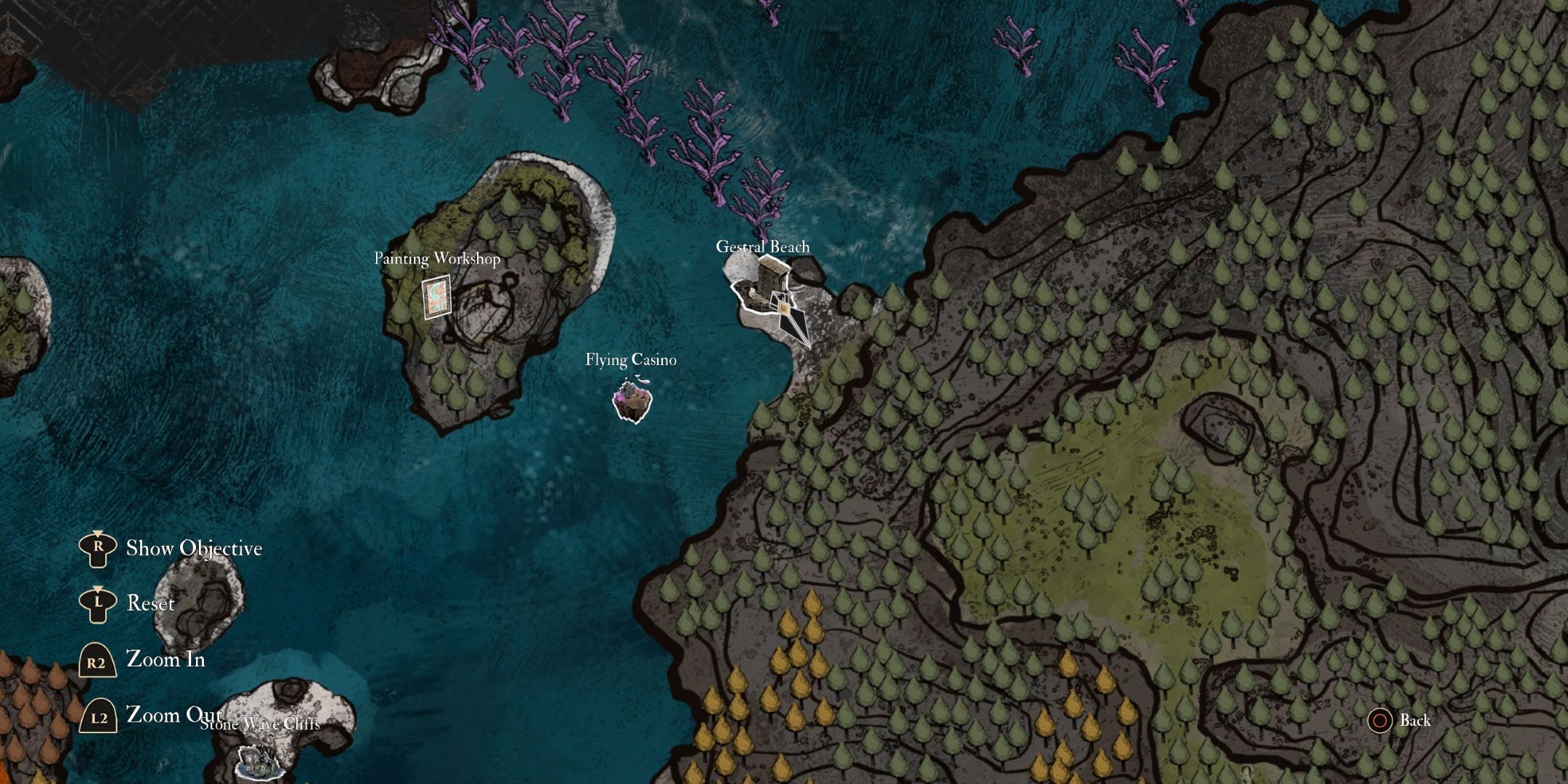 Clair Obscur Gestral Beach Location 2 Map