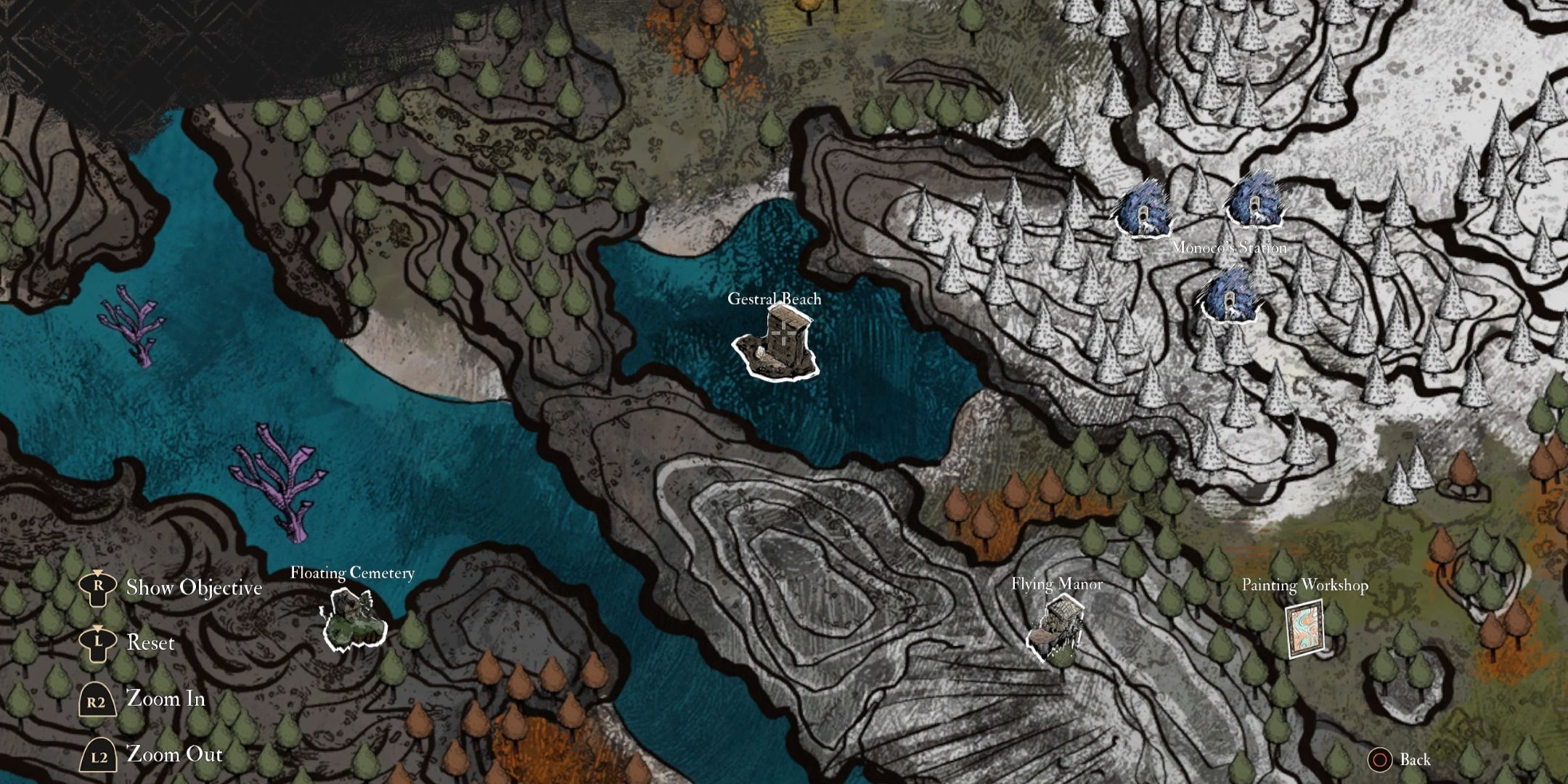 Clair Obscur Gestral Beach Location 3 Map