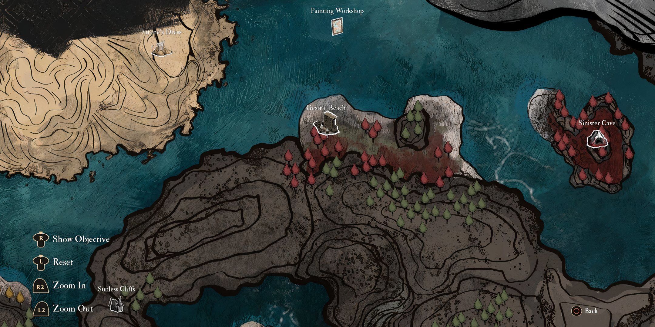 Clair Obscur Gestral Beach Location 5 Map