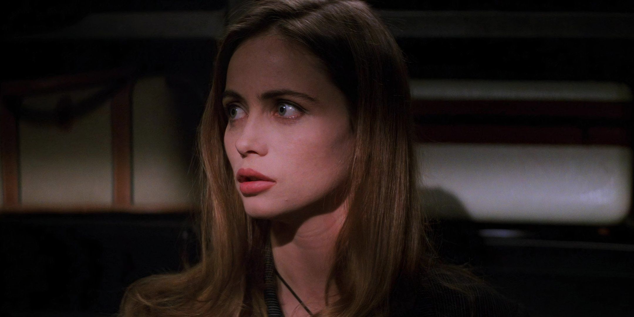 Claire looking concerned in Mission: Impossible 1996