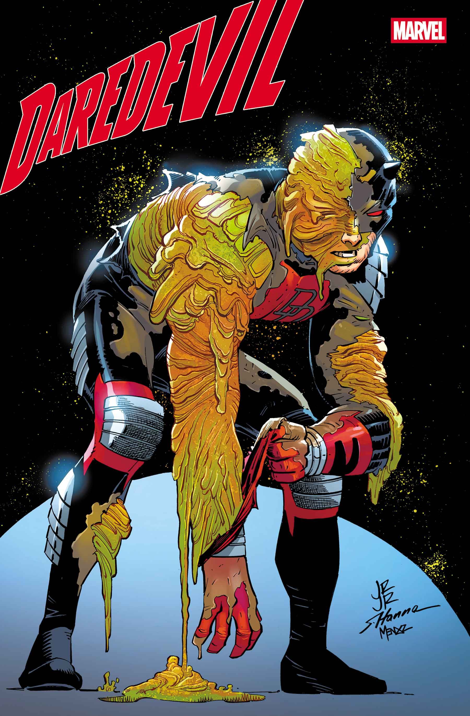 Daredevil #21 Cover Art: Daredevil consumed by fungus