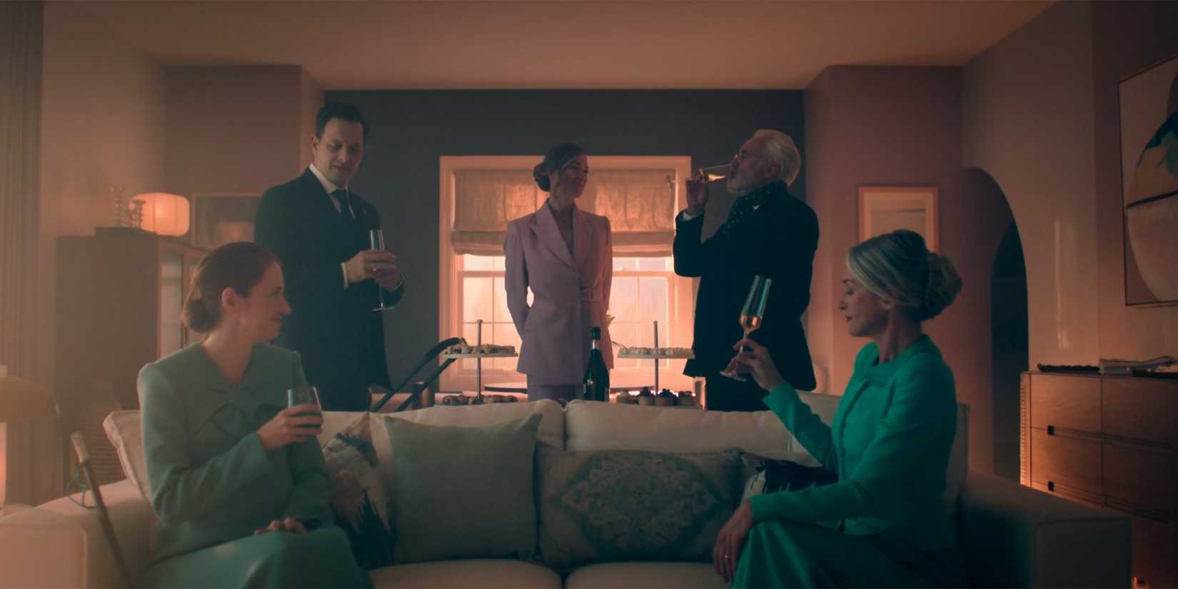 Commander Lawrence, Serena Joy & Naomi in The Handmaid's Tale season 6