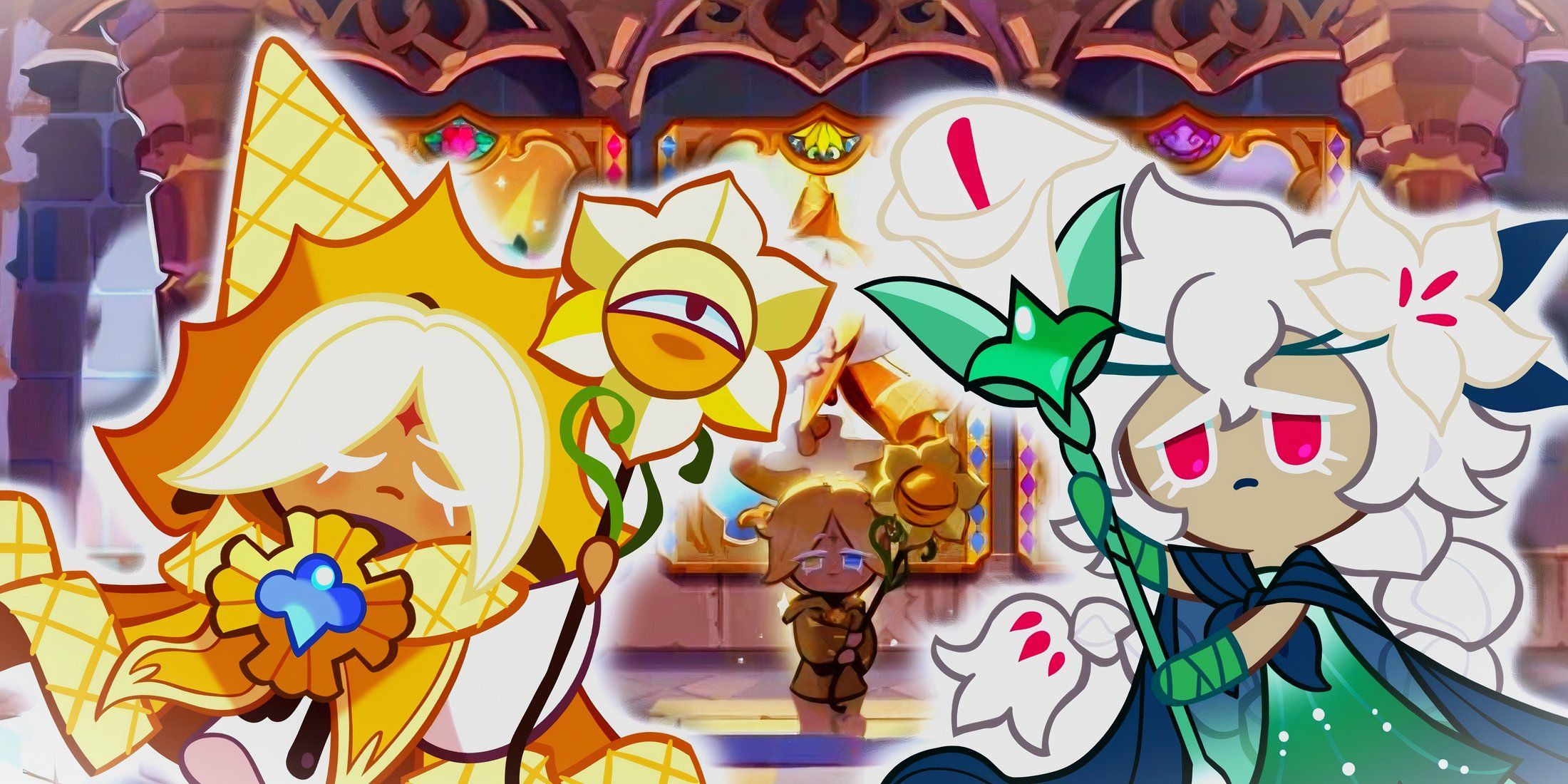 Cookie Run Kingom Pure Vanilla Cookie and White Lily Cookie Might of the Ancients Choice