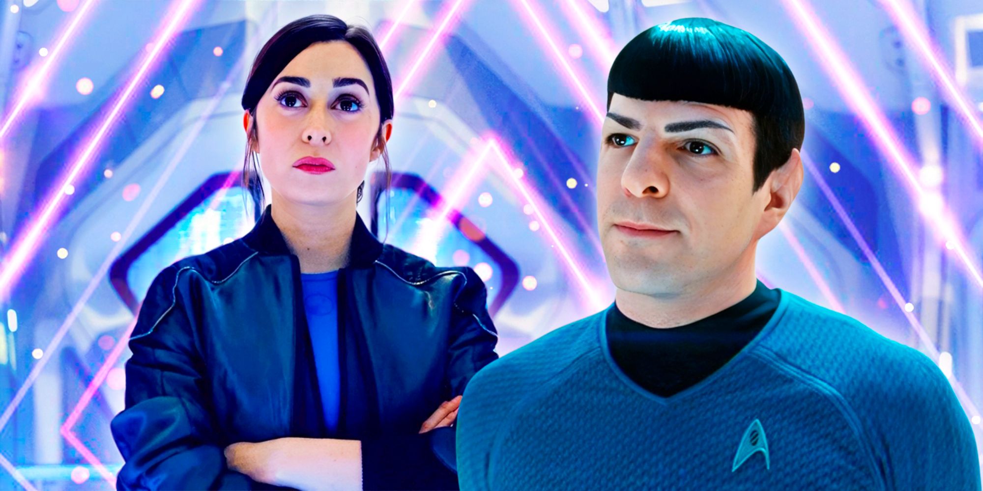 Cristin Milioti in Black Mirror USS Callister Into Infinity and Spock in Star Trek Into Darkness