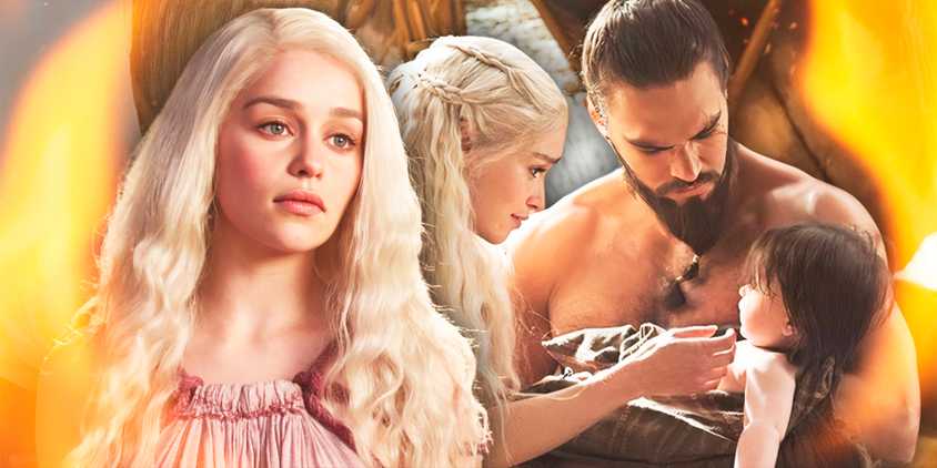Daenerys Targaryen, Khal Drogo and their son