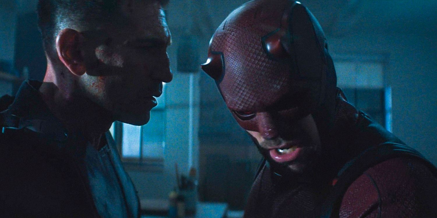 Frank Castle / Punisher (Jon Bernthal) and Daredevil (Charlie Cox) in Daredevil: Born Again Season 1 Ep 9