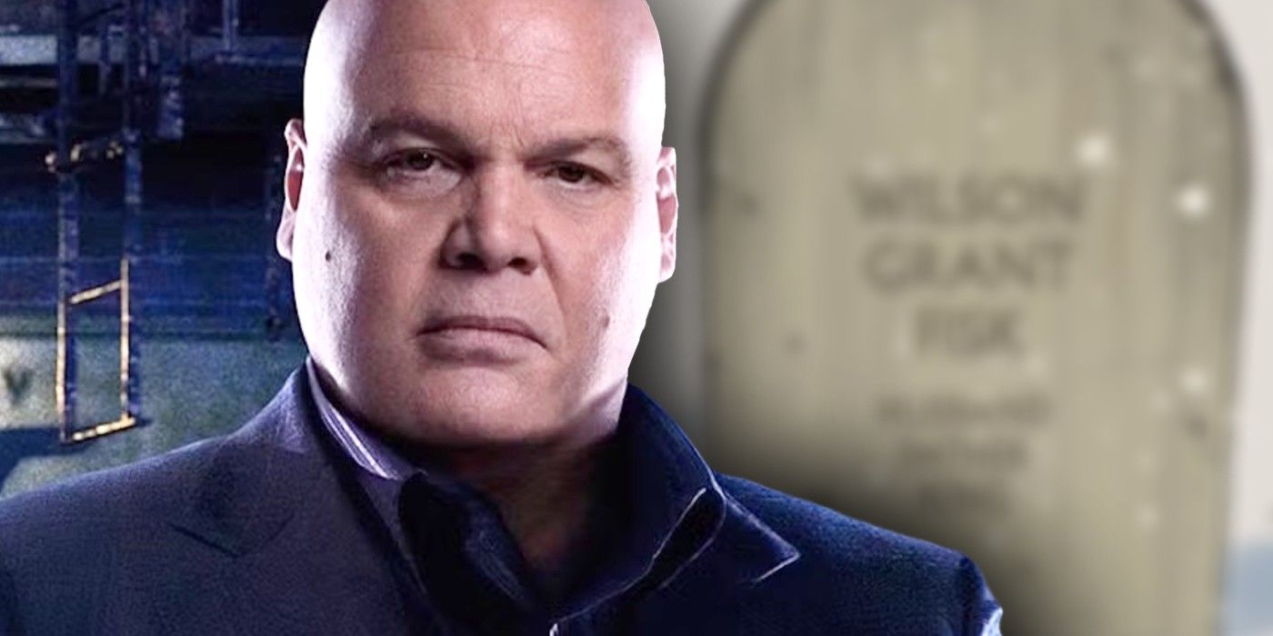 daredevil&rsquo;s kingpin with his gravestone