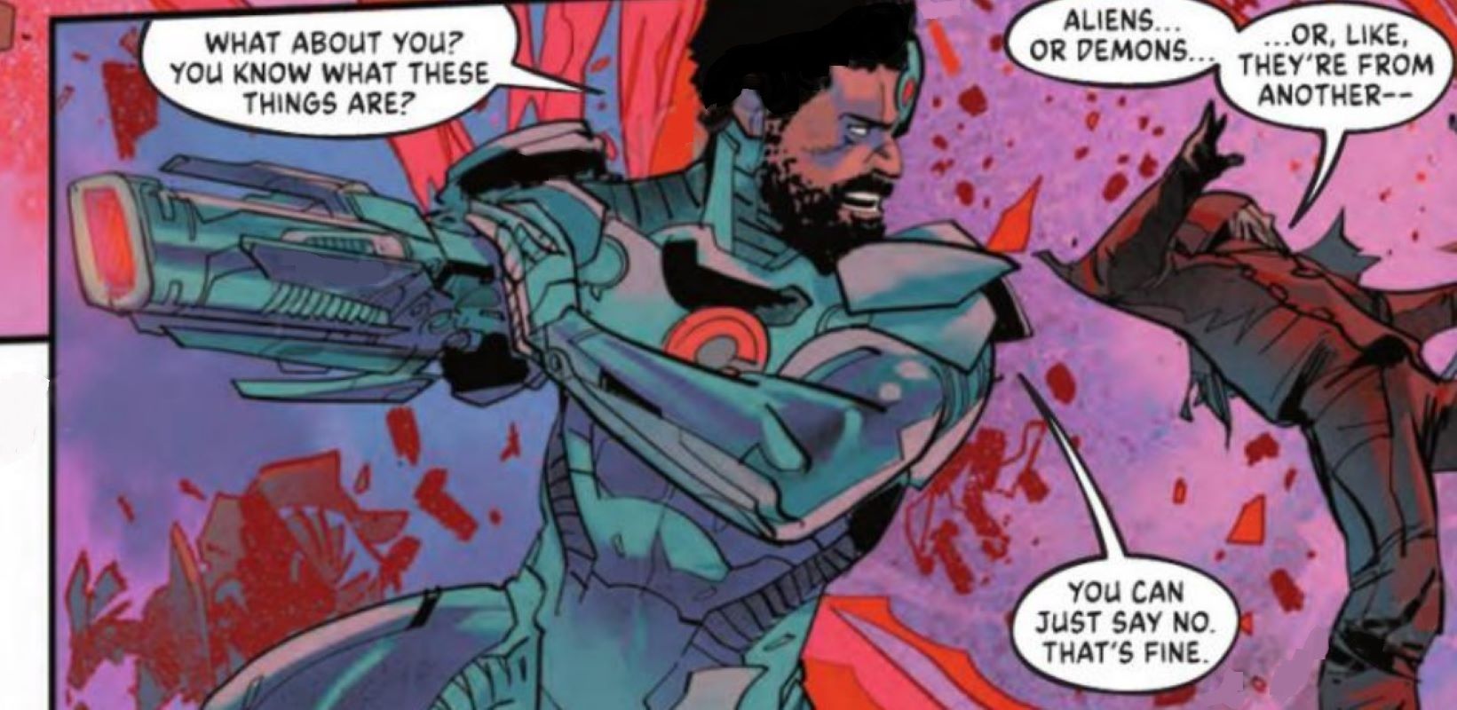 Dc vs vampires would war v #8 cyborg