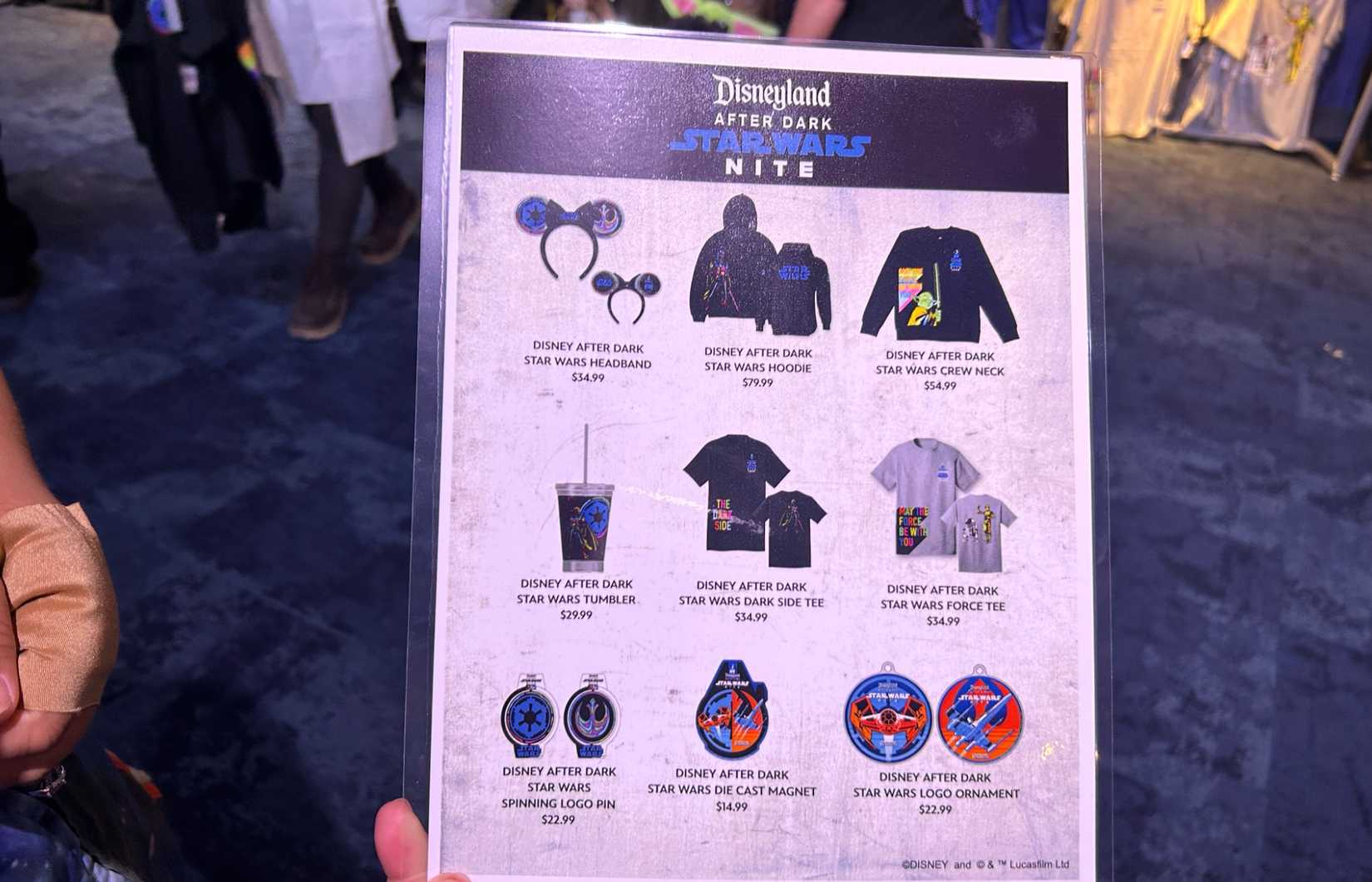 Disneyland Merch Star Wars Nite 2025