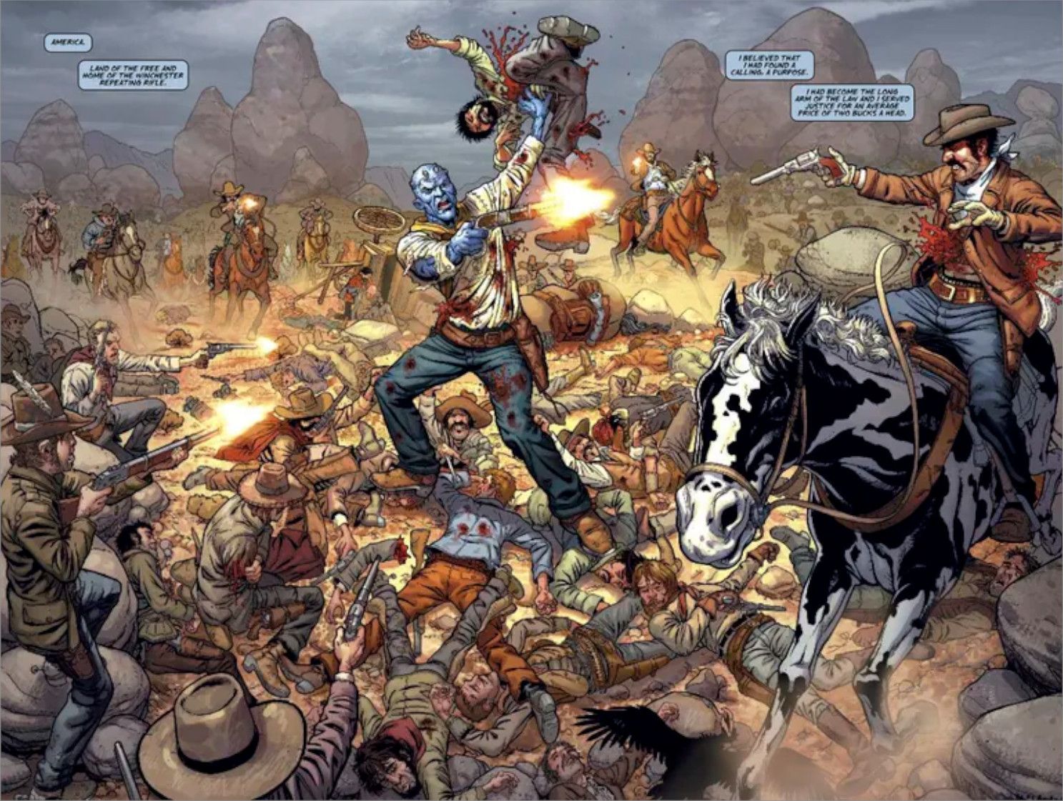 Doc Frankenstein shoots up some bounties in teh Old West