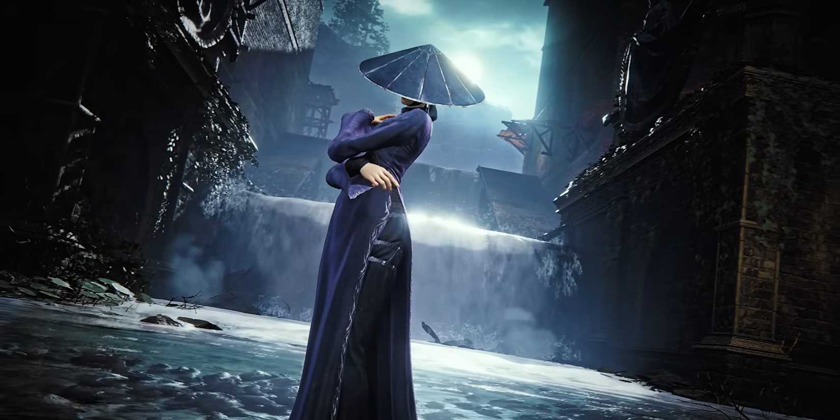 Duskbloods someone with a hat covering their face