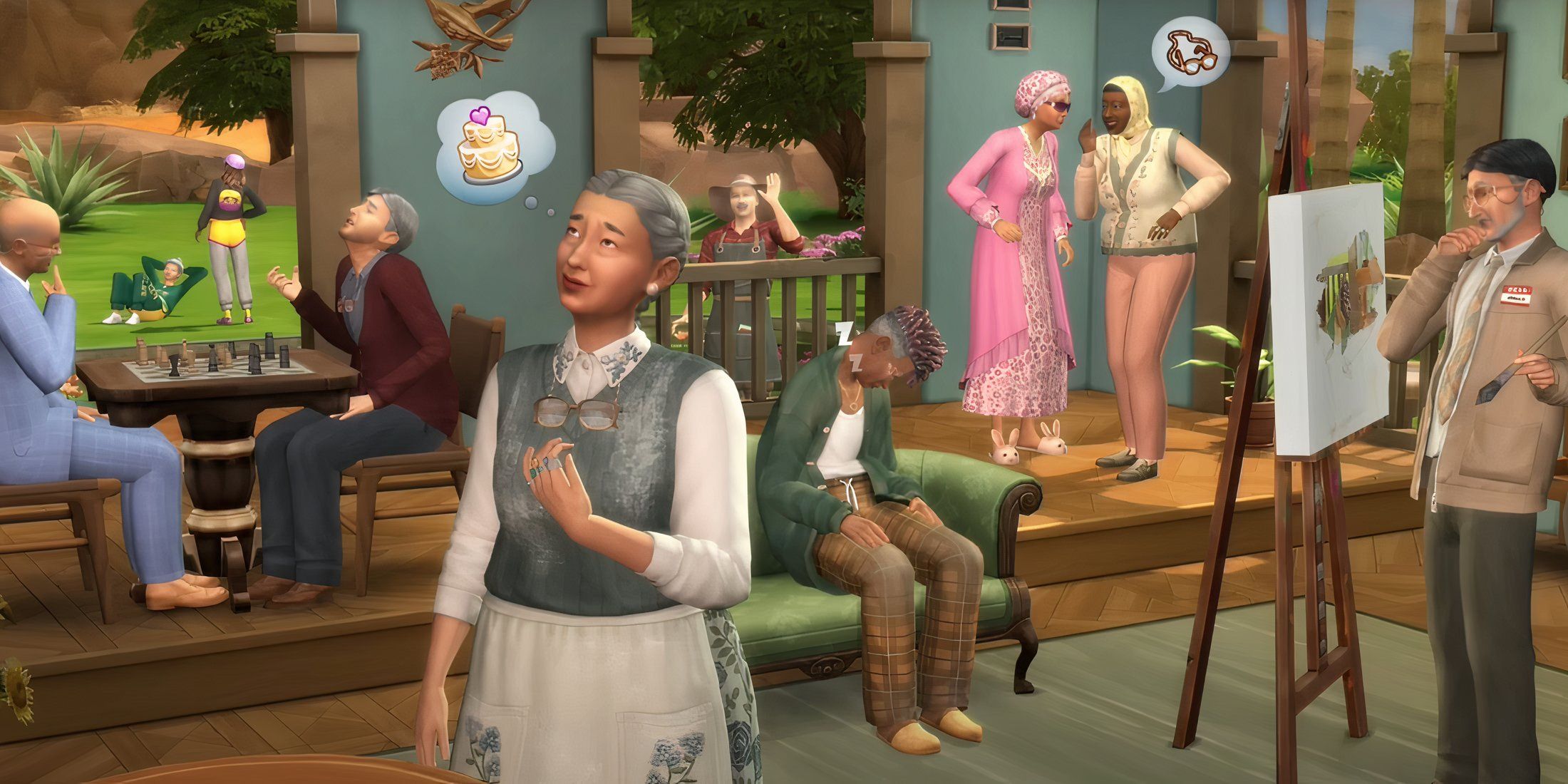 The EA Golden Years Kit in Sims 4 celebrates elders.