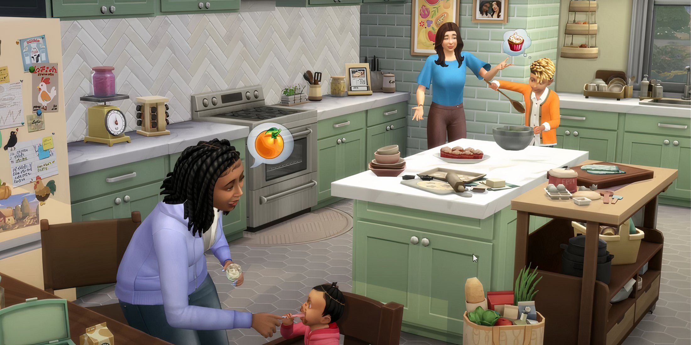 The new EA Kitchen Kit for Sims 4.