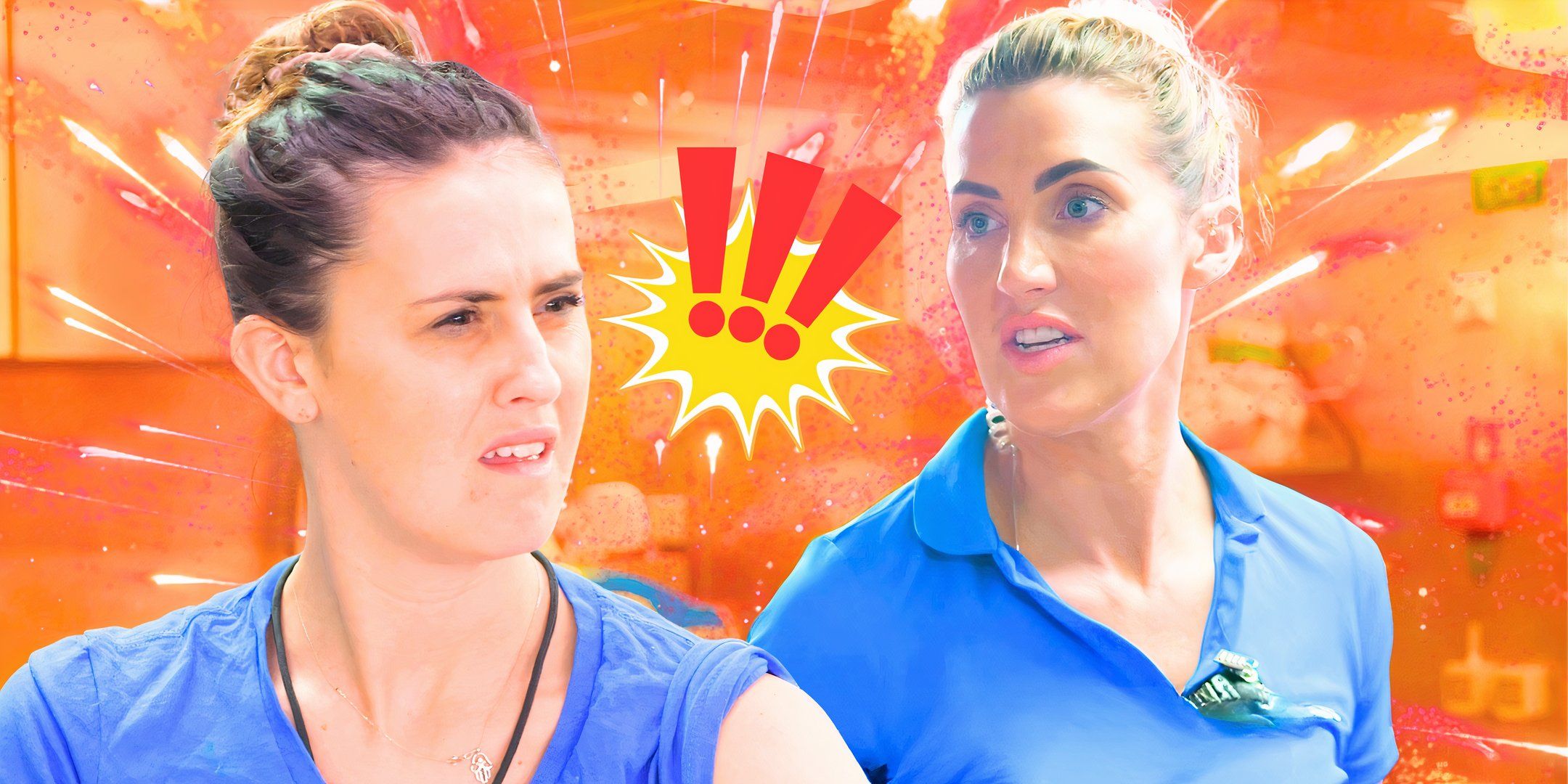 images of Below Deck Down Under&rsquo;s Tzarina &amp; Lara looking upset