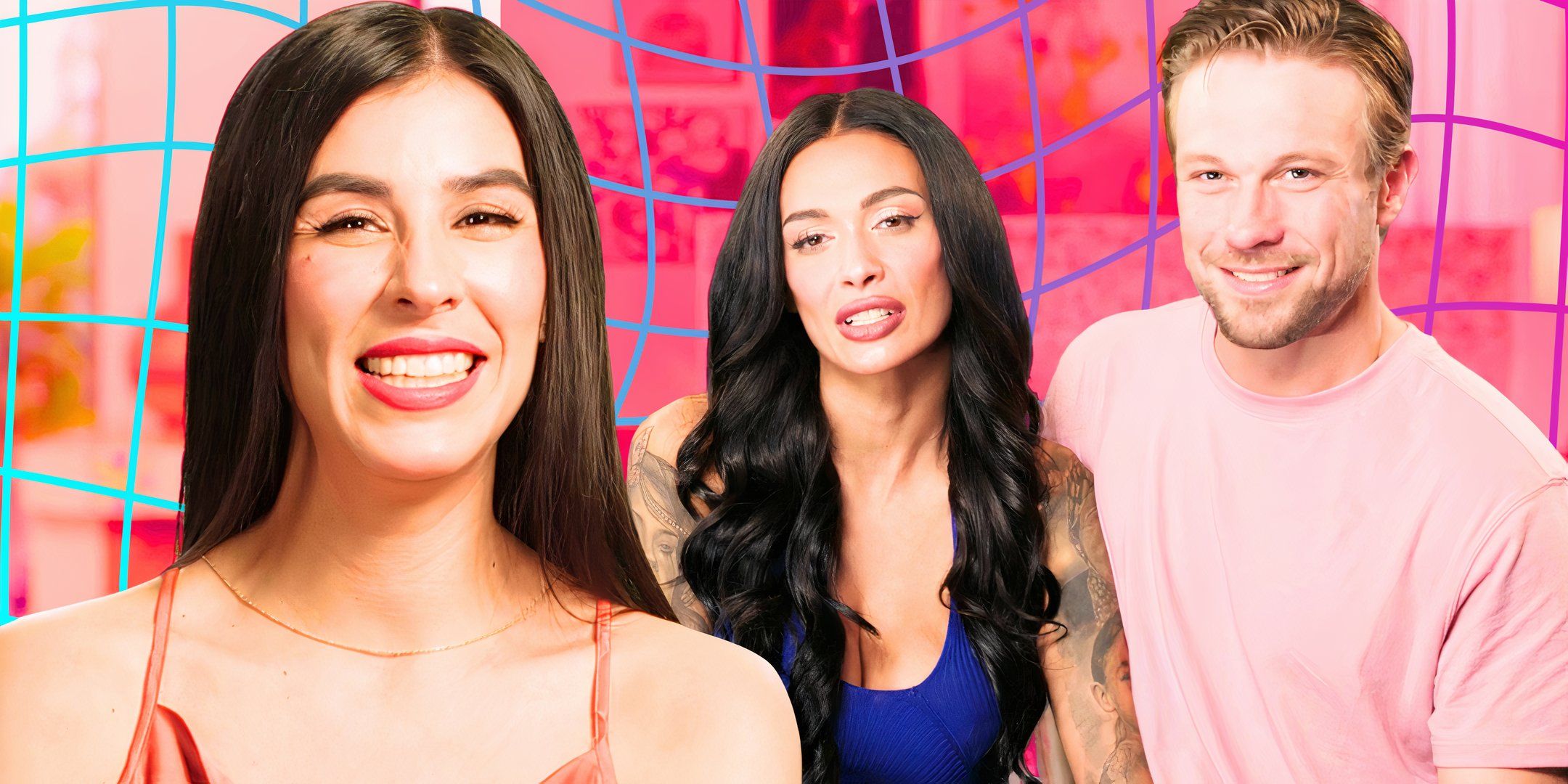 Amani Matt Jlassi and Anu Aguirre from 90 Day Fiance all smiling and talking