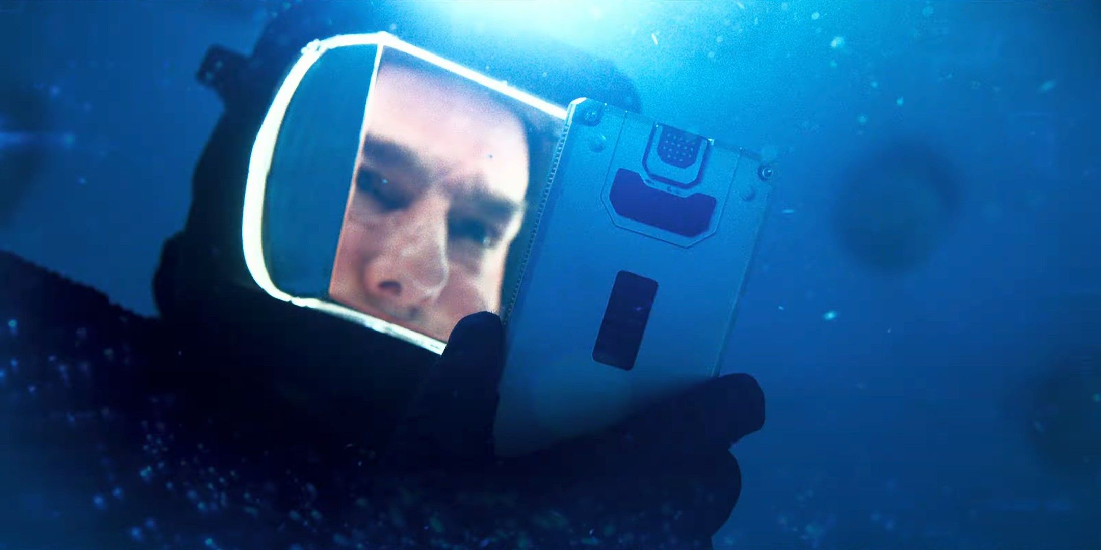 Ethan with hard drive in Mission: Impossible - The Final Reckoning