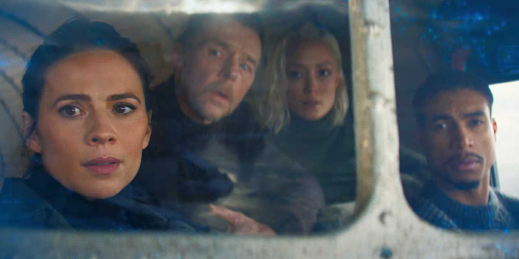 Grace, Benji, Paris, and Degas on a plane in Mission: Impossible - The Final Reckoning