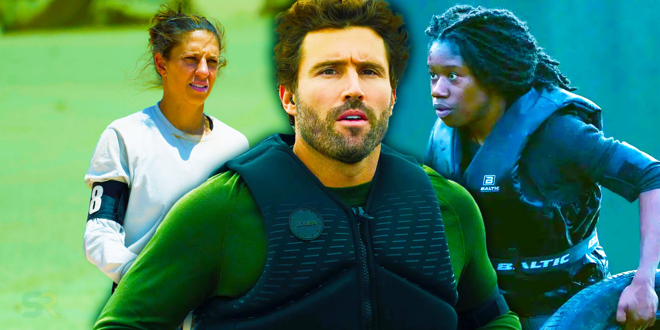 Collage of Carli Lloyd, Brody Jenner, and Erin Jackson in Special Forces.