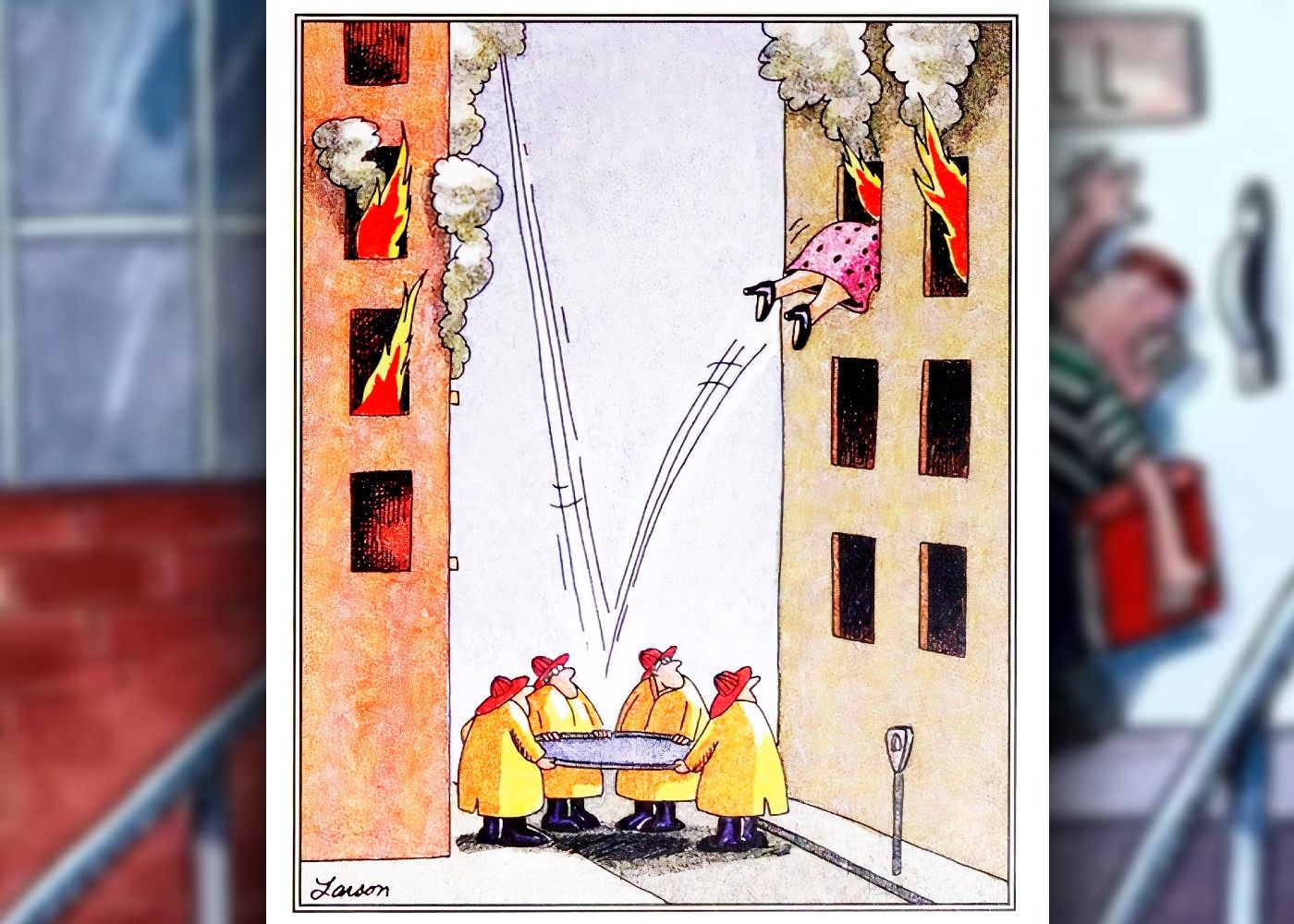 far side fire fighter mistake