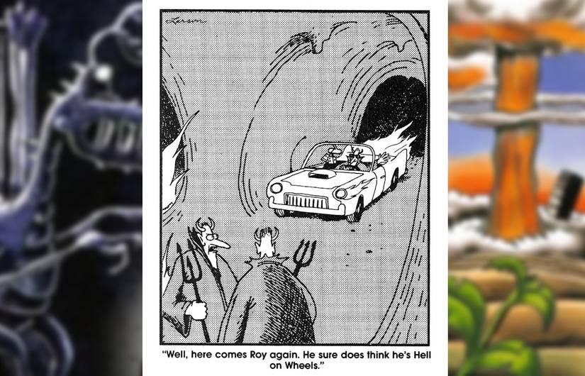 far side hell on wheels comic