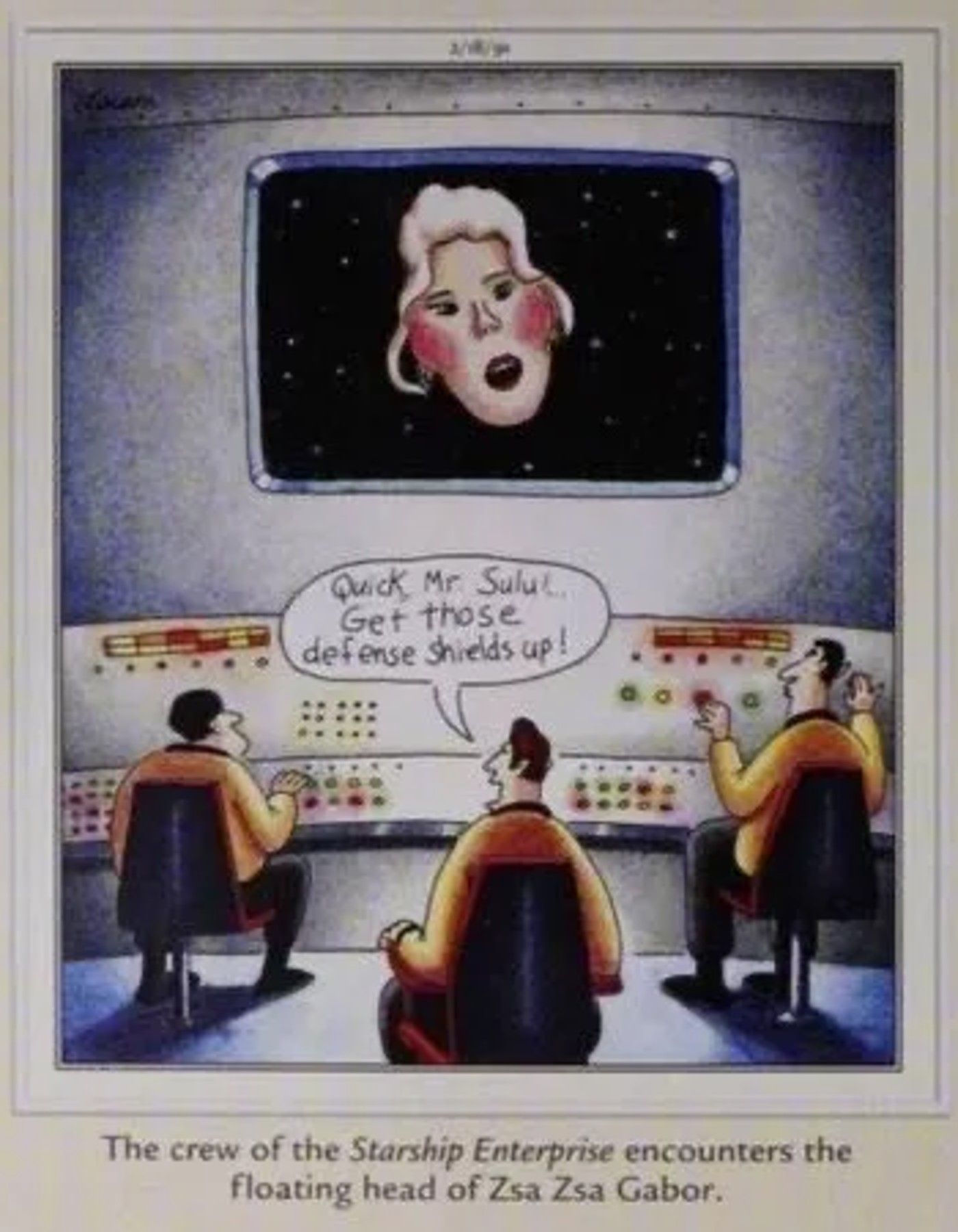 Zsa Zsa Gabor nello spazio con Star Trek