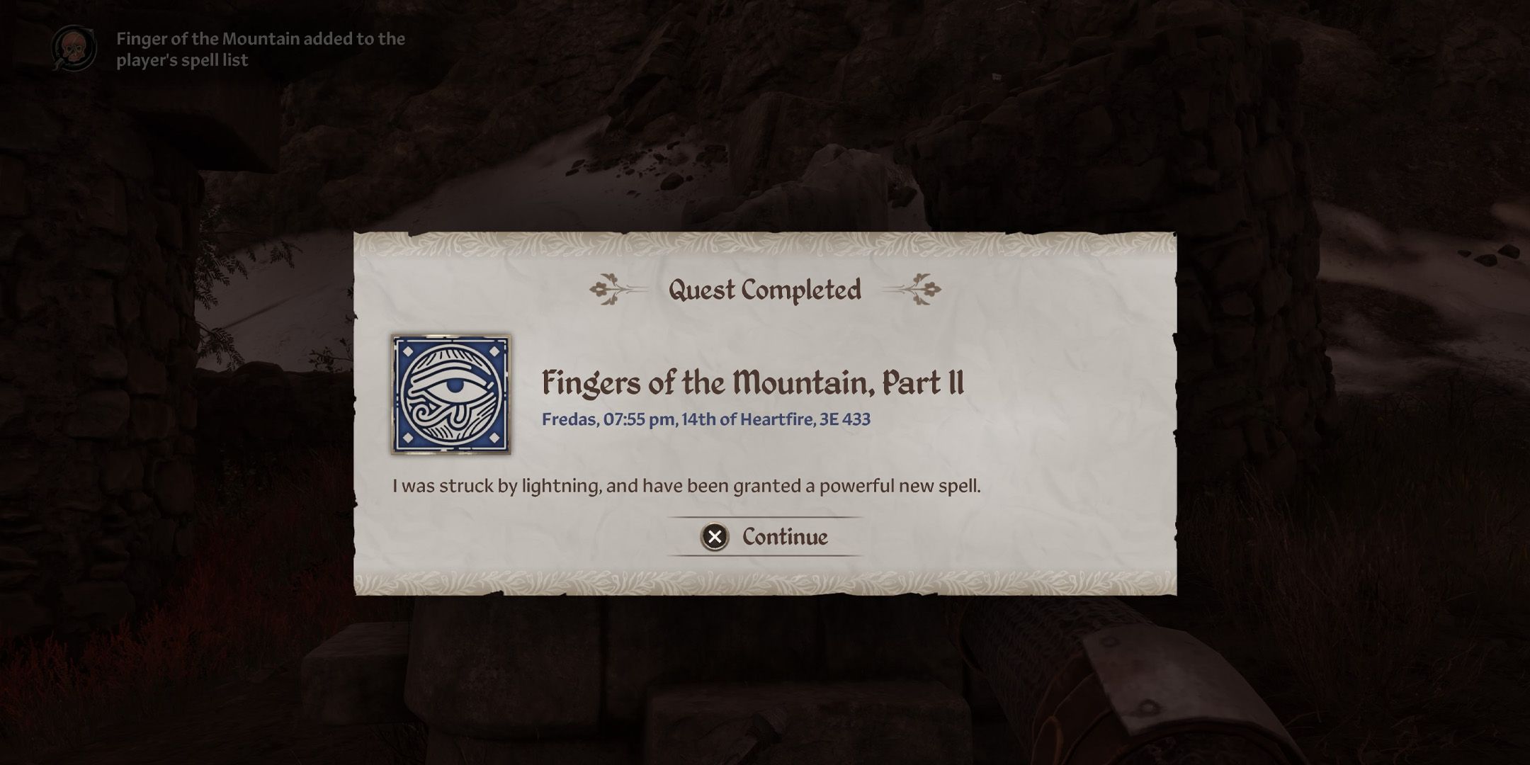 Fingers of the Mountain Part 2 Oblivion Remastered