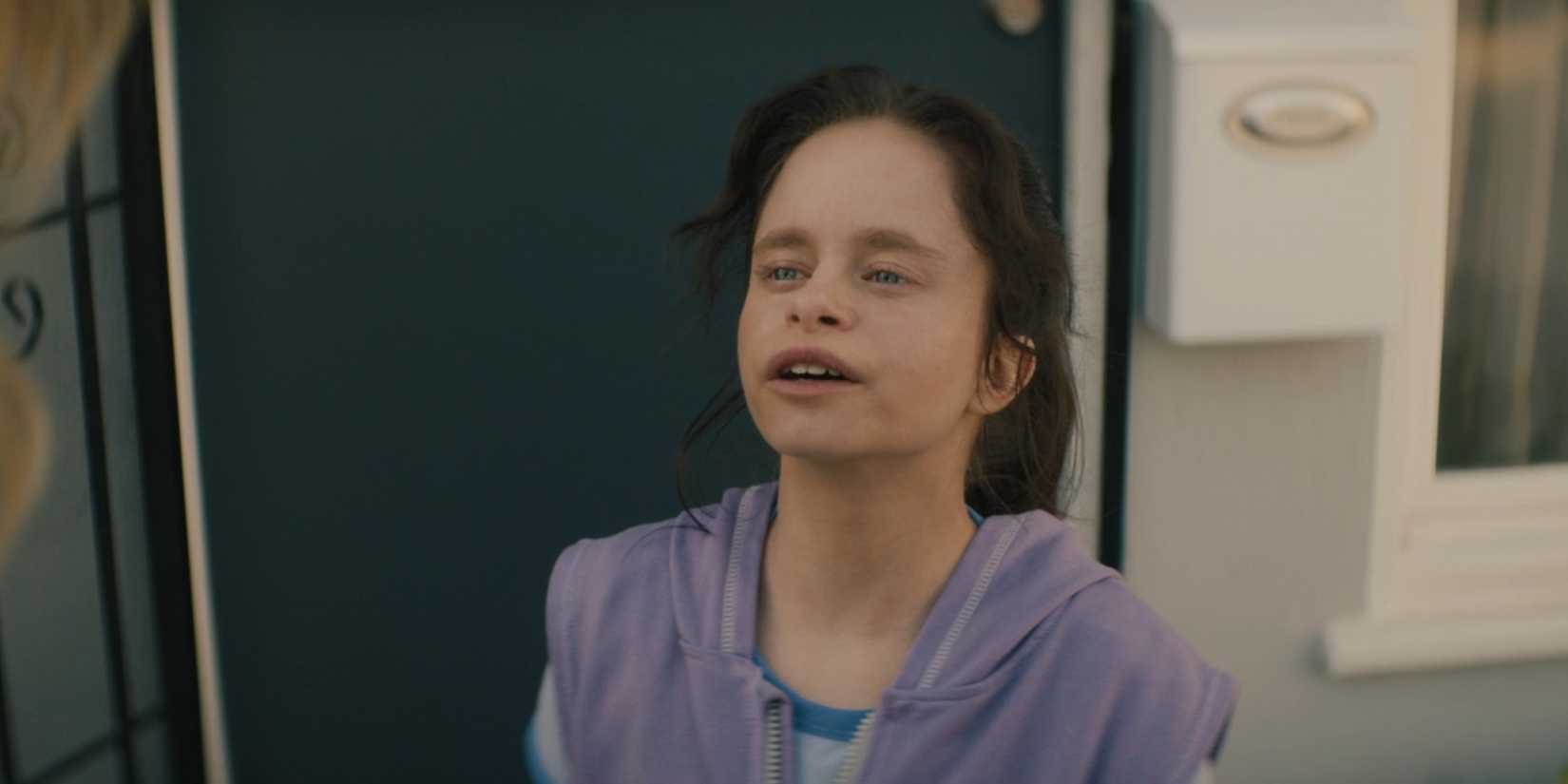 Natalia Grace (Imogen Faith Reid) outside her new apartment in Good American Family episode 4