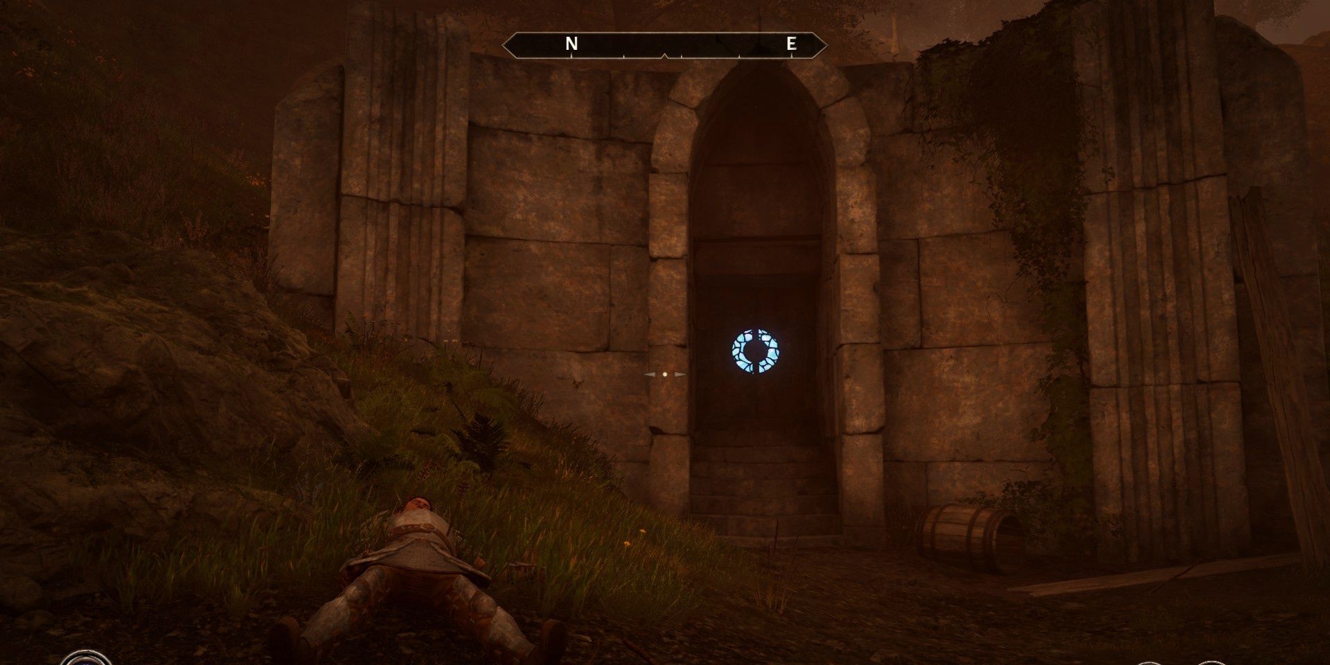 Glowing door to an Ayleid ruin in Oblivion Remastered