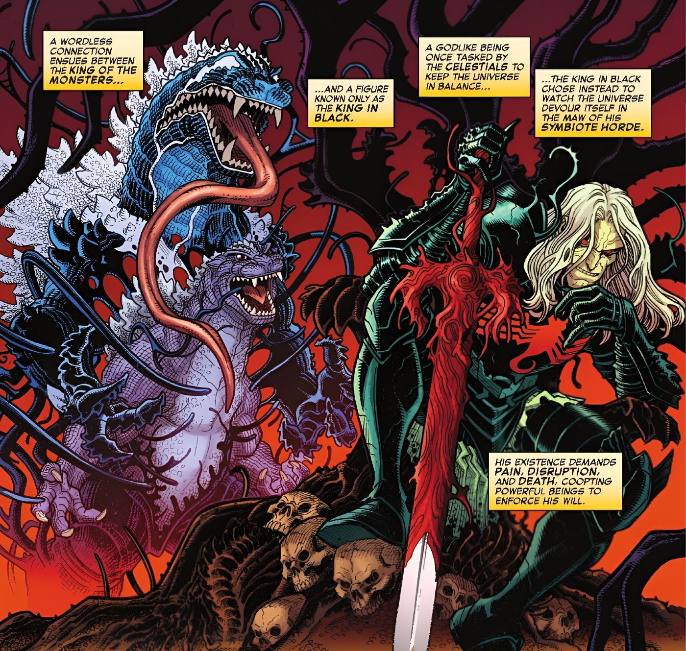 Godzilla Meets Knull Within the Symbiote Hive-Mind