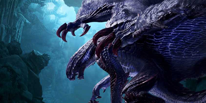 Gore Magala with Iceshard Cliffs in background