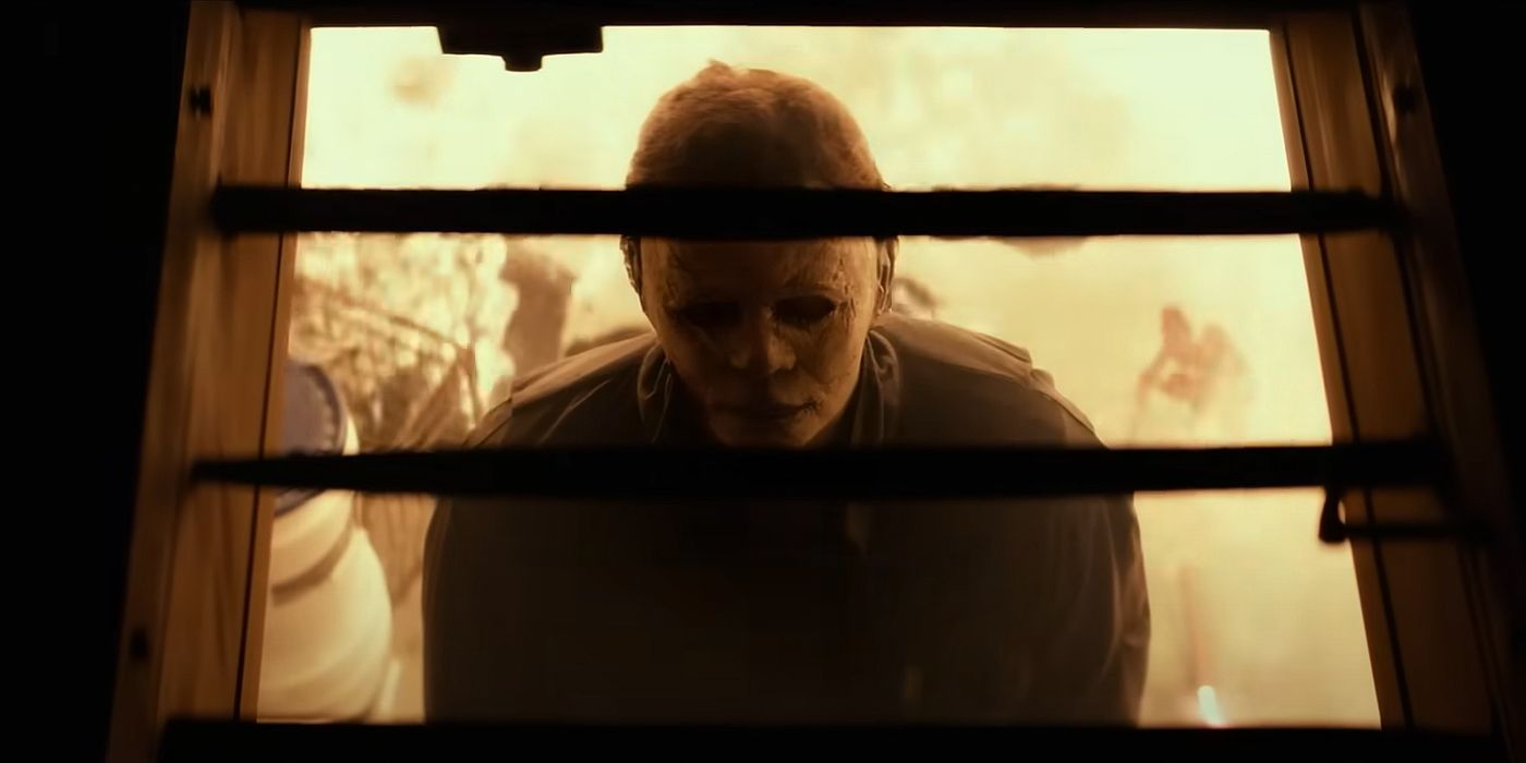 halloween (2018) ending michael myers in the basement
