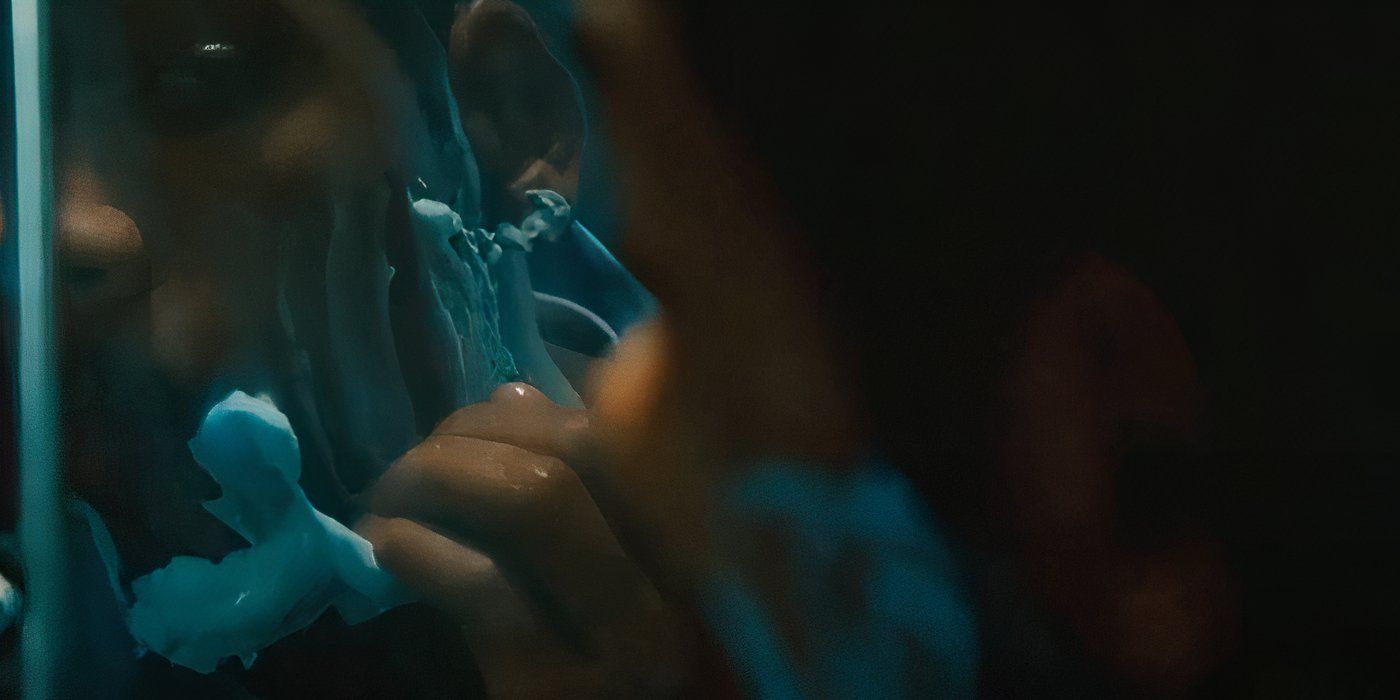hancock shaving with his nails