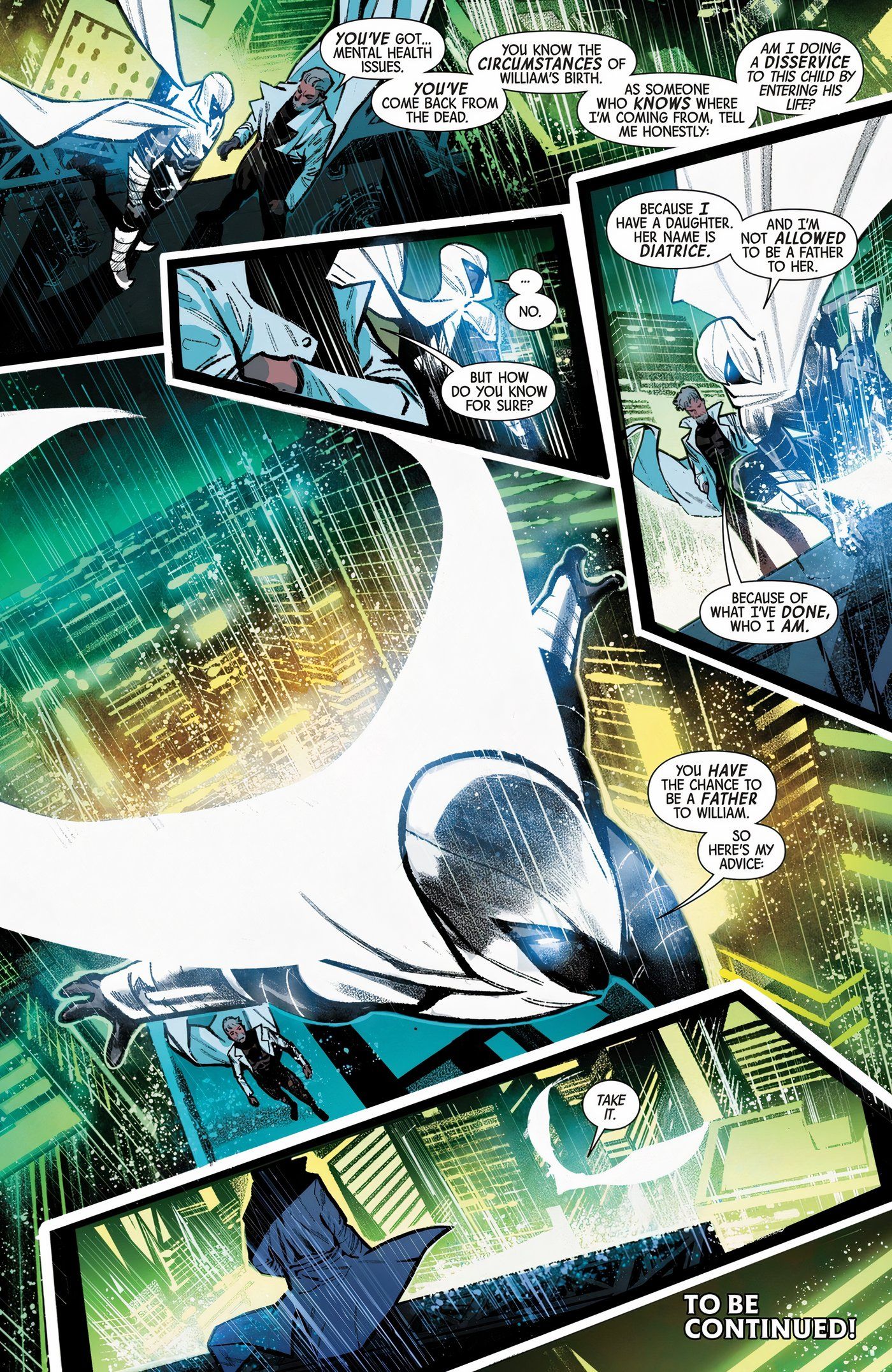 Moon Knight and Hank Pym talking