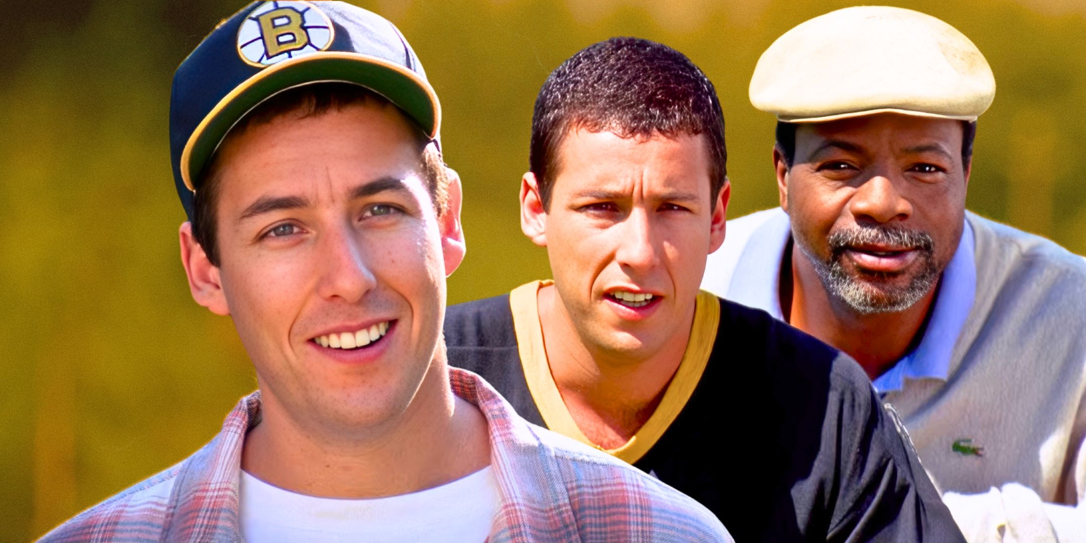 Adam Sandler as Happy Gilmore and Carl Weathers as Chubbs in Happy Gilmore