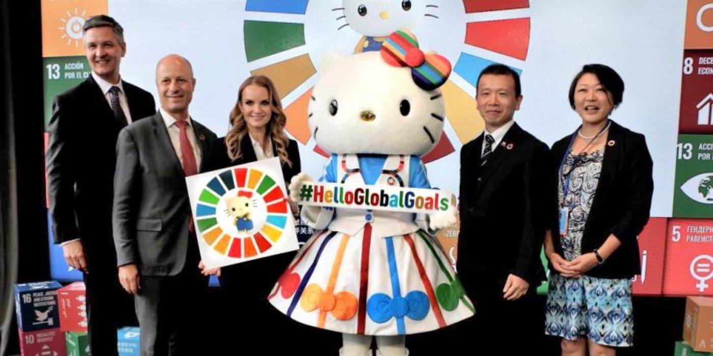 Hello Kitty United Nations Collab in the #HelloGlobalGoals Launch