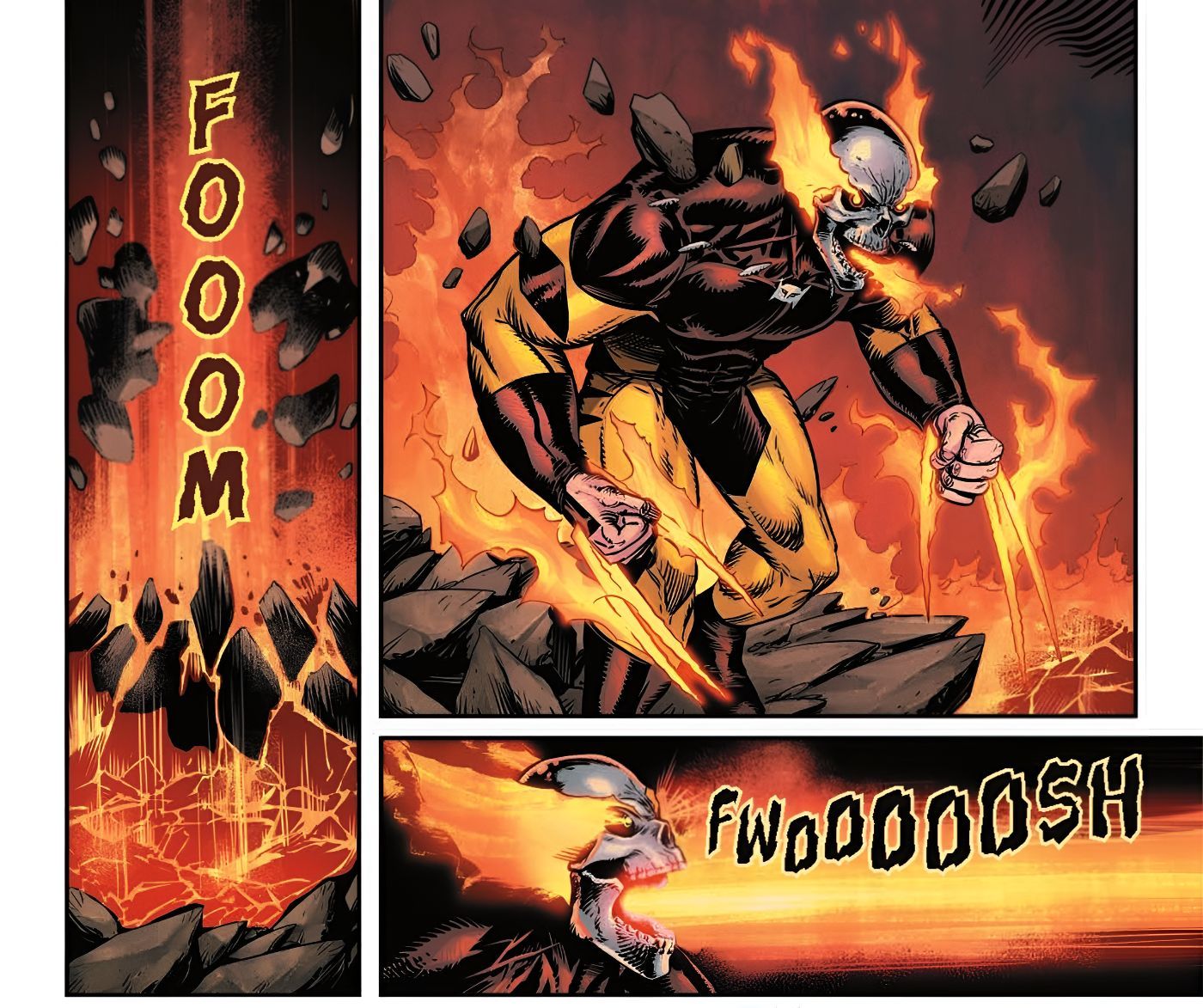 Hellverine Unleashes a Fiery Breath Attack