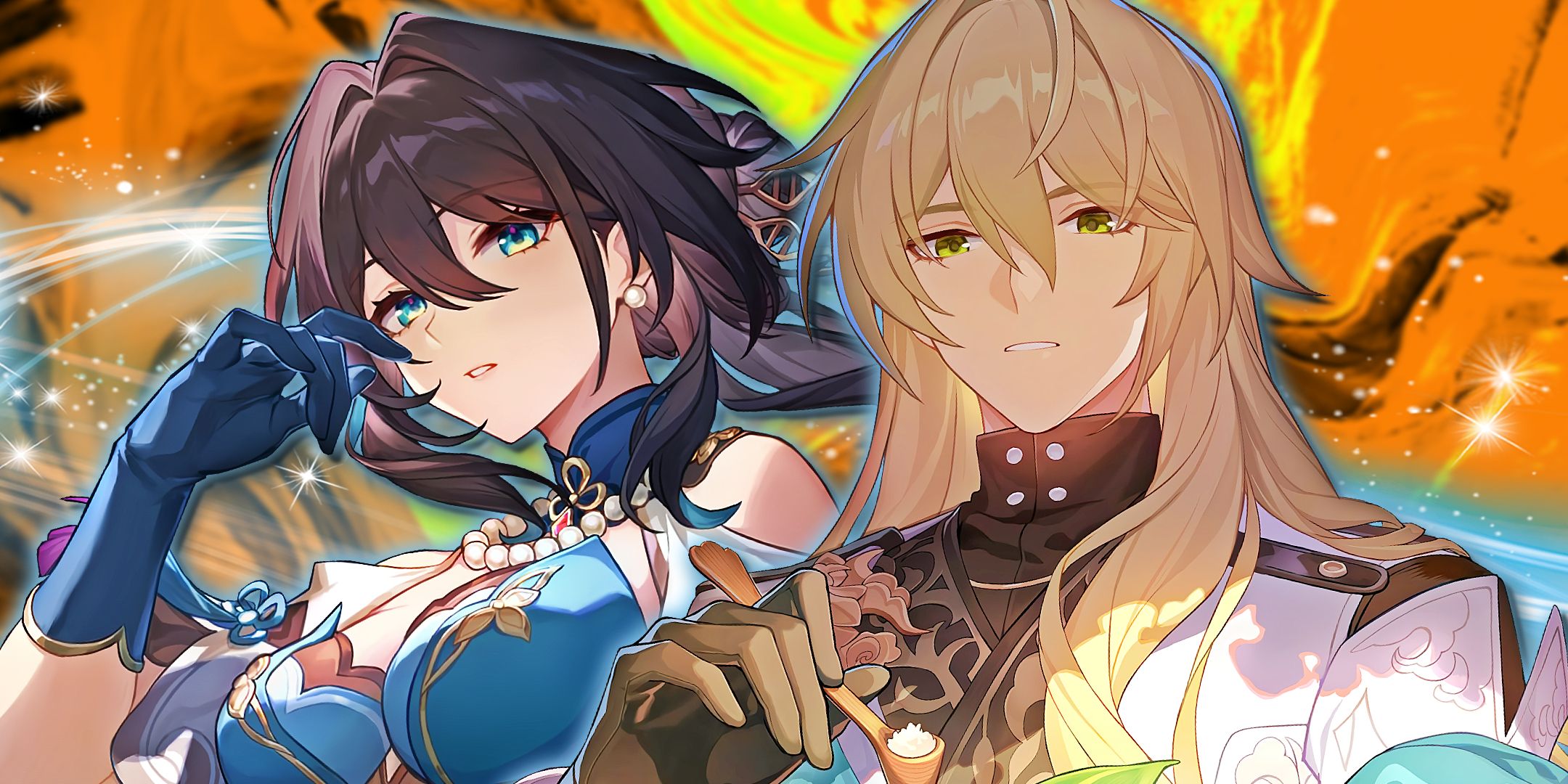 Honkai Star Rail&rsquo;s Luocha and Ruan Mei stand by each other.