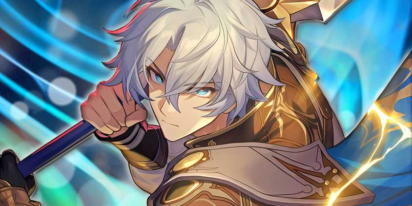 Honkai Star Rail's Phainon is ready to strike with his sword.