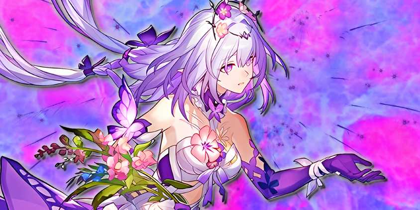 Honkai Star Rail's Castorice extends her hand forward, gently.