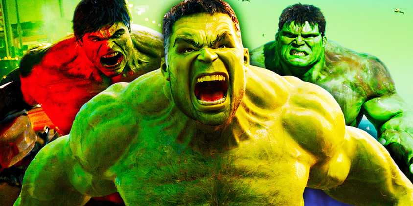 Ed Norton, Mark Ruffalo, and Eric Bana as the Hulk