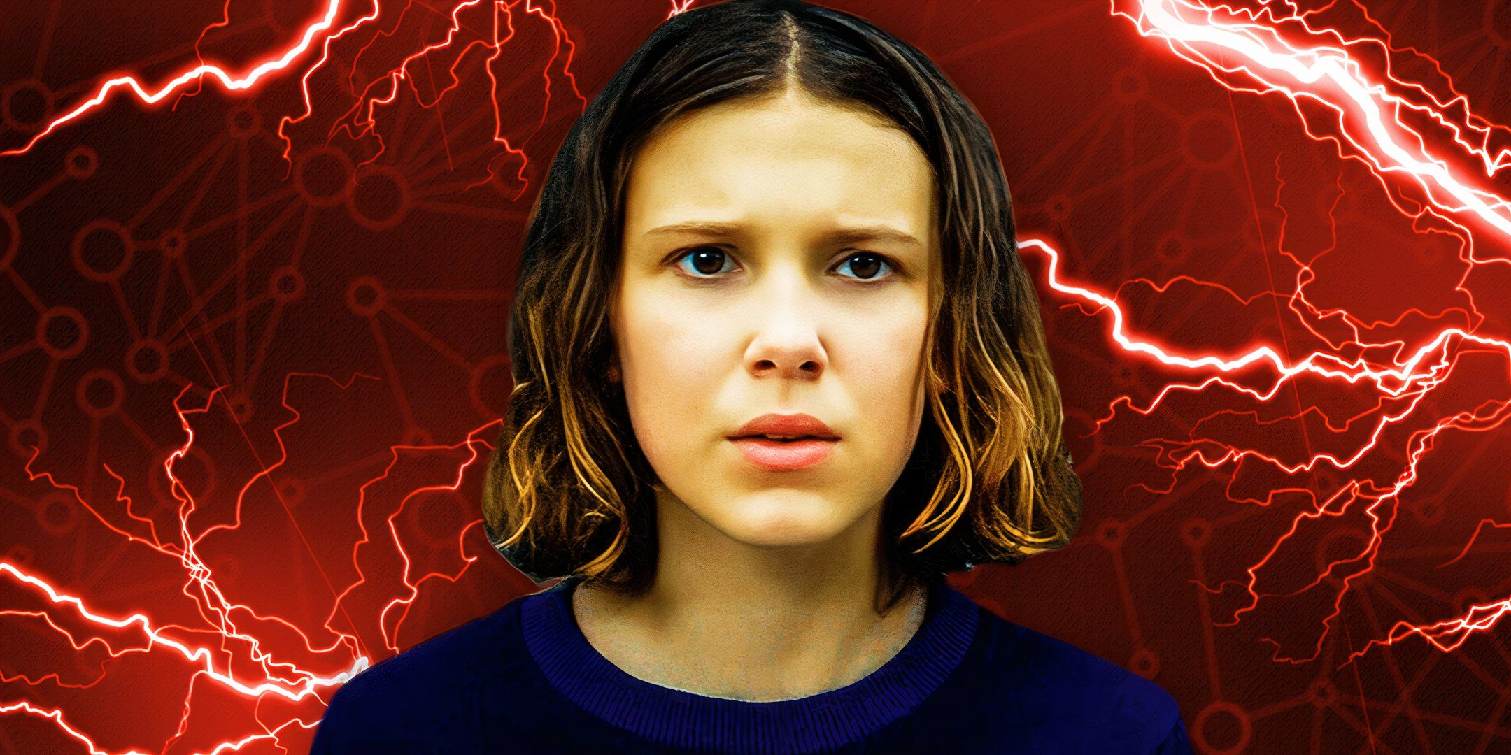 Millie Bobby Brown as Eleven in Stranger Things