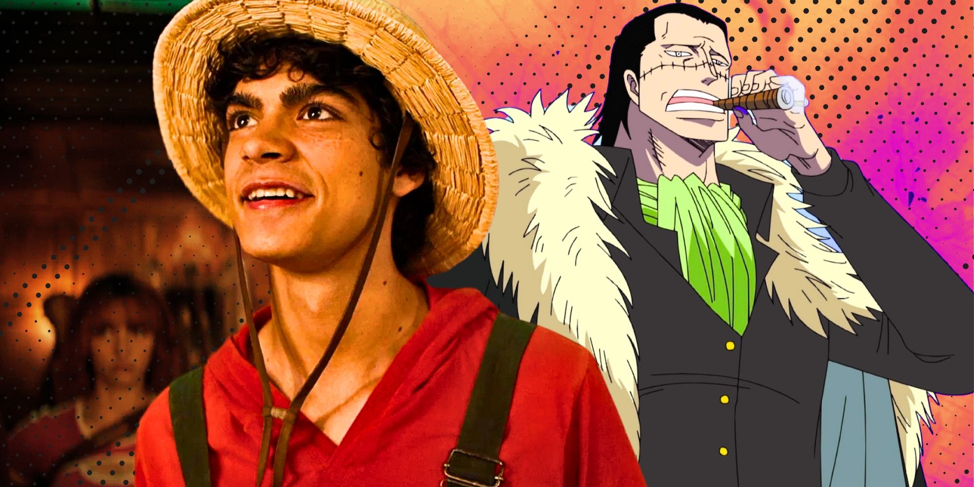 Live-action Luffy and Crocodile from the anime.