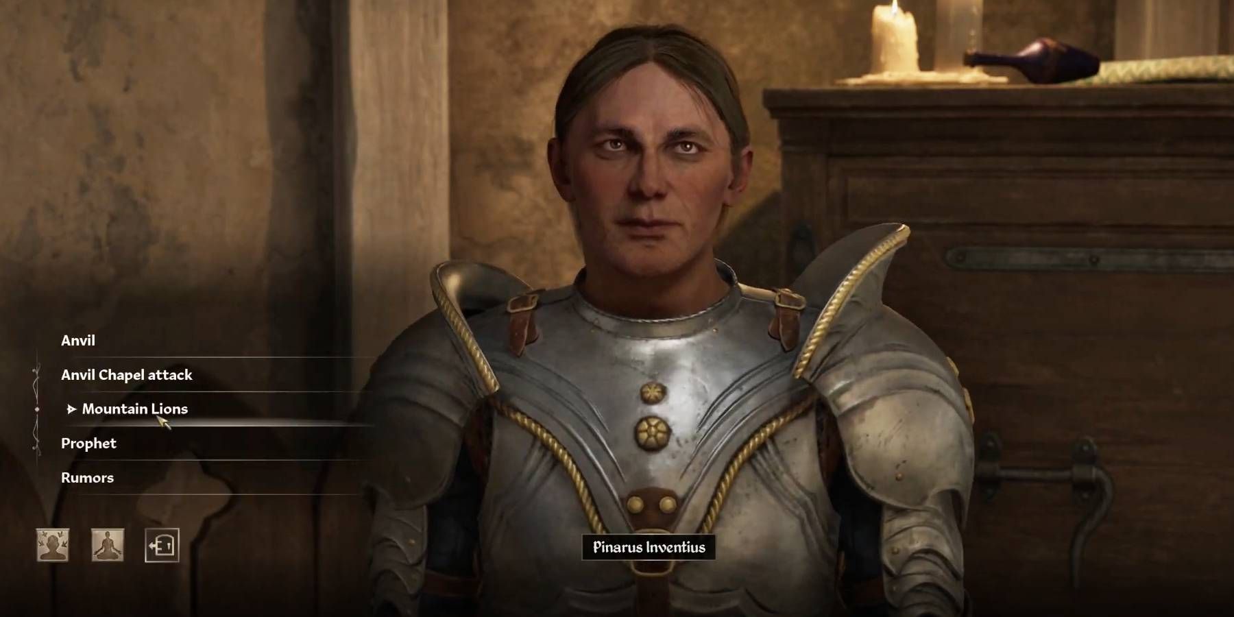 Oblivion Remastered asking Pinarus Inventius NPC about mountain lions in &ldquo;A Rat Problem&rdquo; quest