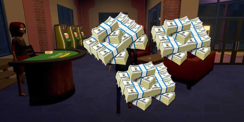 Schedule 1 piles of money within Casino location