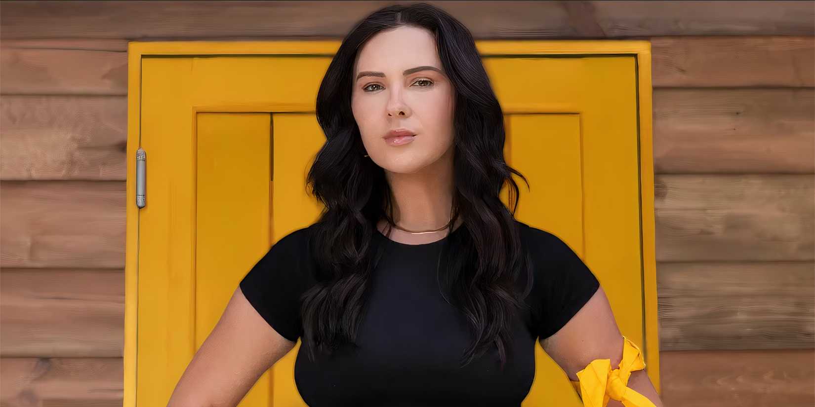 Irina Solomona from Battle Camp posing with a serious face and her hands on her hips