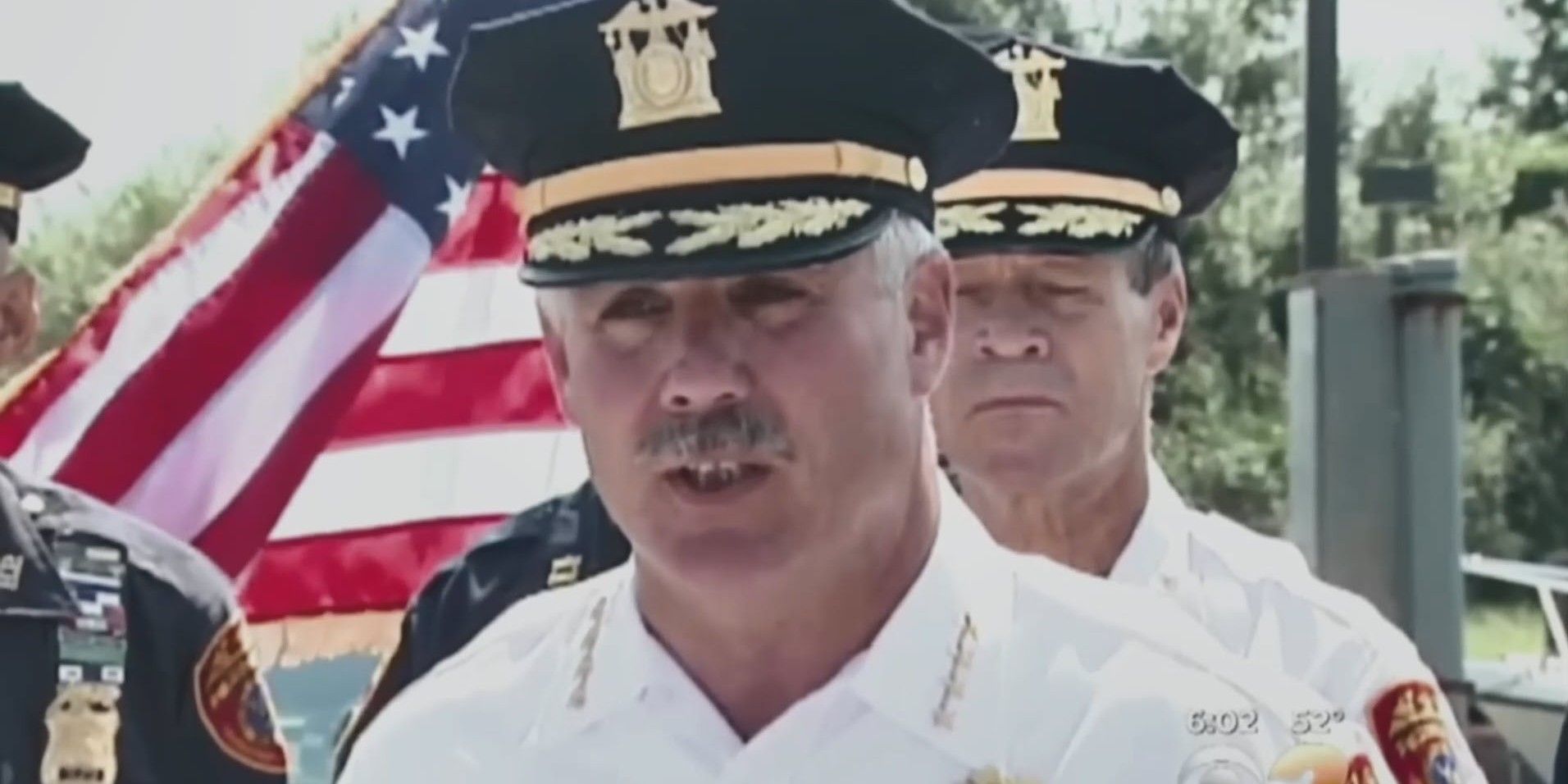 James-Burke serving as an officer
