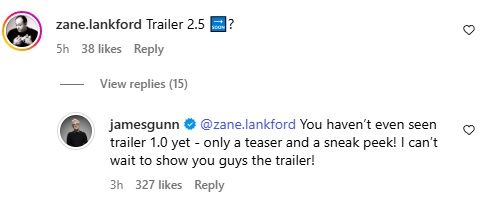 James Gunn Shares New Superman Movie Trailer Update