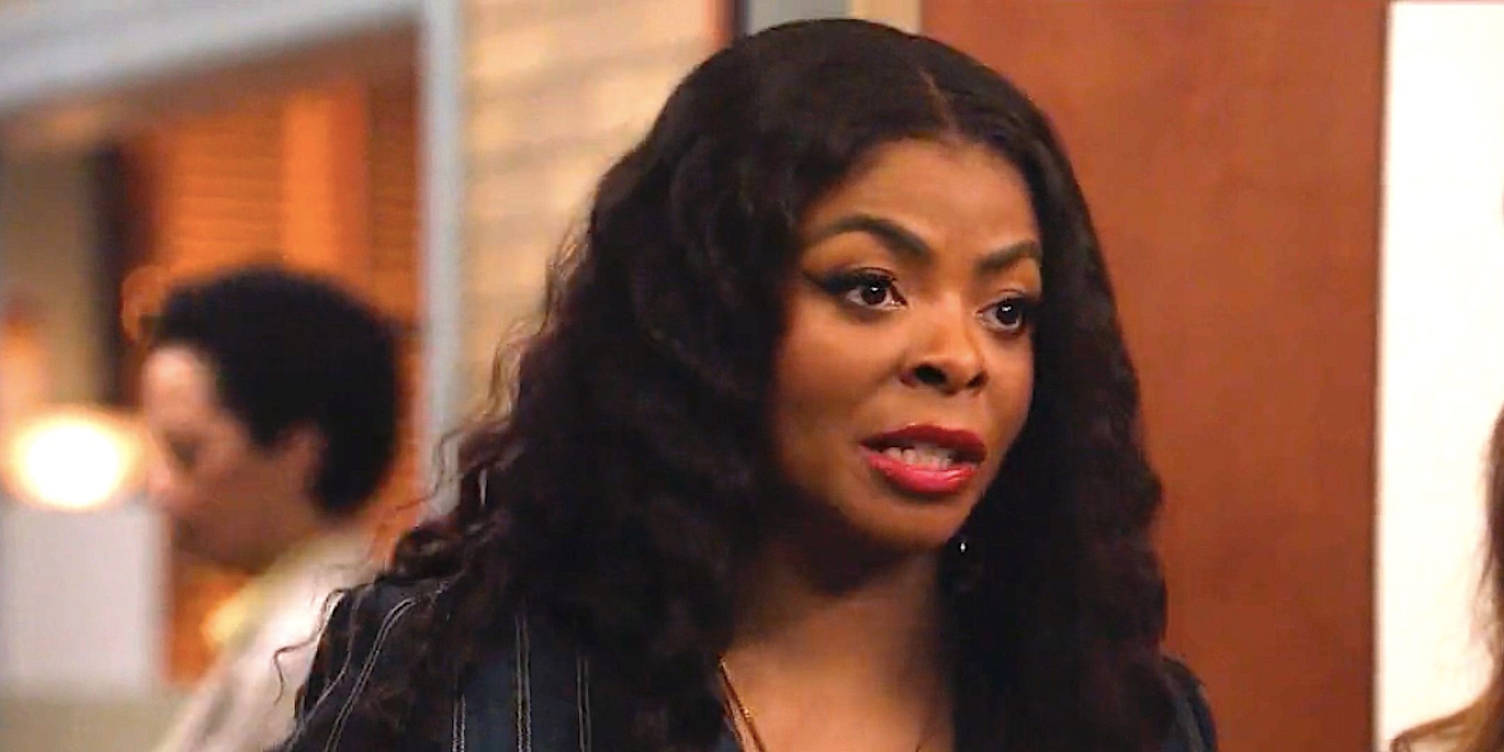 Janelle James' Ava looks worried standing in a hallway from Abbott Elementary season 4 episode 20
