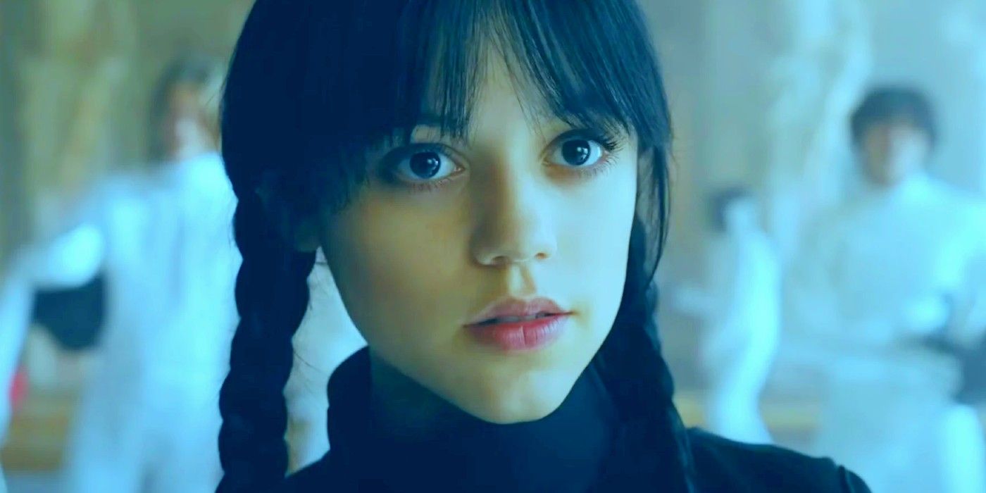 Jenna Ortega as Wednesday in Wednesday