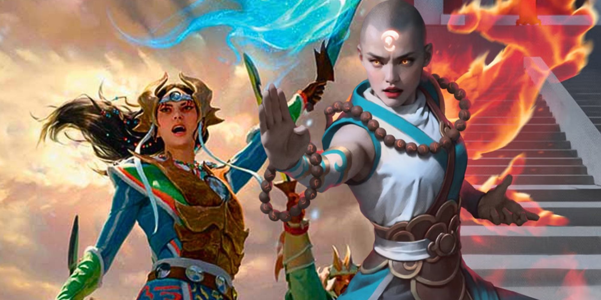Jeskai and Temur characters from Magic The Gathering&rsquo;s Tarkir Dragonstorm set
